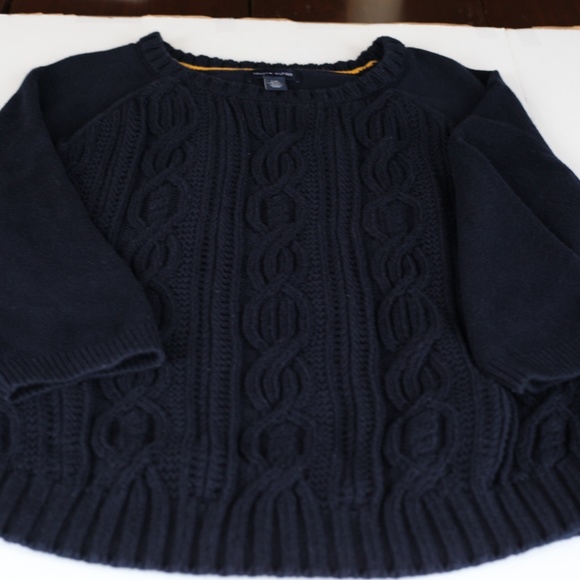 Tommy Hilfiger Sweaters - Tommy Hilfiger Navy Cable Knit Sweater- Women's size L